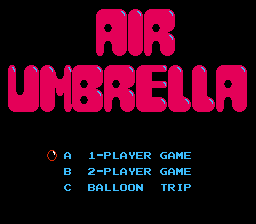 Air Umbrella Title Screen